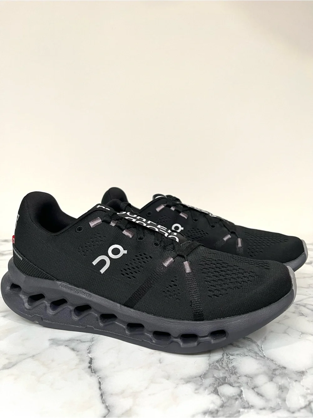 ON Cloudsurfer Women’s All Black Running Shoes Size 9.5